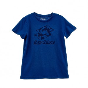Kids' Lotto Smart B Iv T-shirts Blue | 63721-YAWR