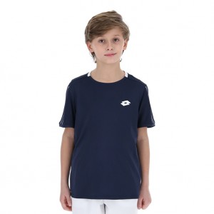 Kids' Lotto Squadra B Ii Pl T-shirts Navy / Blue | 42079-LKWV