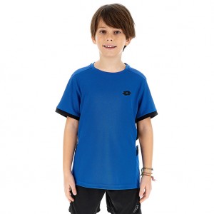 Kids' Lotto Squadra B Iii T-shirts Blue | 73486-CTWD