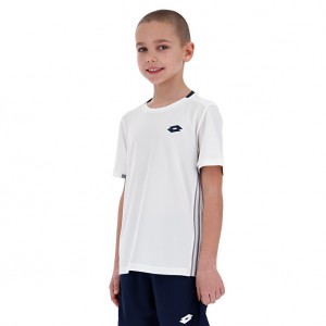 Kids' Lotto Squadra B T-shirts White | 61074-HASJ