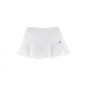 Kids' Lotto Squadra G Iii Skirts White | 84136-EKFH