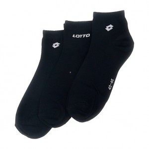 Lotto Ankle Ii - Pk3prs Socks Black | 58126-ITJQ