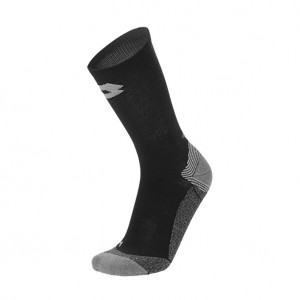 Lotto Tennis Ii Socks Black | 68902-PGVR
