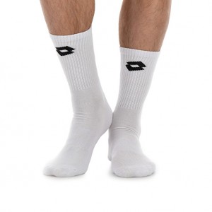Lotto Tennis Iii Socks White | 03715-OUDX