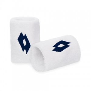 Lotto Tennis Wrist B W P Wristbands White / Blue | 43769-RFYI
