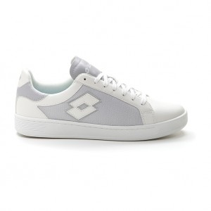 Men Lotto 1973 Amf Evo Vi Net Sneakers White / Grey | 50342-TPCD