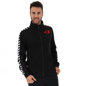 Men Lotto Athletica Due Fz Pl Jackets Black | 81056-JBLG