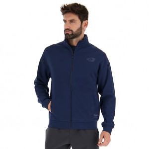 Men Lotto Athletica Due Vi Fz Jackets Navy | 85749-YZIN