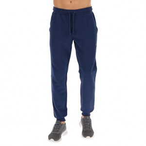 Men Lotto Athletica Due Vi Sport Pants Blue | 30294-FSPE