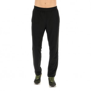 Men Lotto Athletica Icon Sport Pants Black | 96237-LPOB