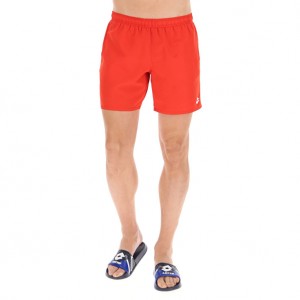 Men Lotto Basic Beachwear Red | 70596-ADQH