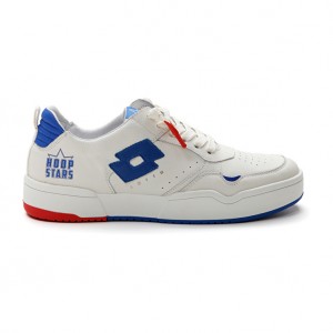 Men Lotto Hoop Stars Leggenda White / Blue | 48697-PVFZ