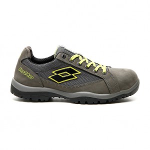 Men Lotto Jump 500 Safety Shoes Grey | 32847-PLHN