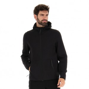 Men Lotto Lab Fz Hd Sweatshirts Black | 79561-LKXG