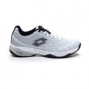 Men Lotto Mirage 300 Cly Tennis Shoes White / Black / Grey | 71825-JUDN