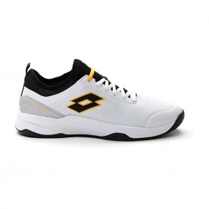 Men Lotto Mirage 500 Ii Alr Tennis Shoes White / Black | 93751-OHEL