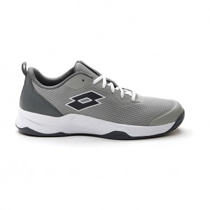 Men Lotto Mirage 600 Alr Tennis Shoes Grey / Grey / White | 92137-HYXA