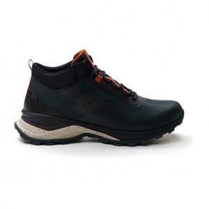 Men Lotto Moonrun 300 Ii Mid Hd Running Shoes Green / Black | 48529-OTIY