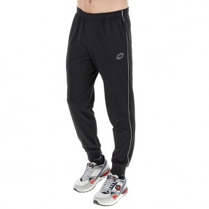 Men Lotto Msc Cuff Ii Sport Pants Black | 81073-ANOM