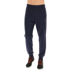 Men Lotto Msc Cuff Ii Sport Pants Navy / Blue | 51673-VIGM