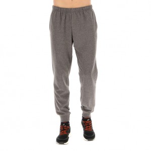 Men Lotto Msc Cuff Rib Mel Sport Pants Grey | 76945-EJWN