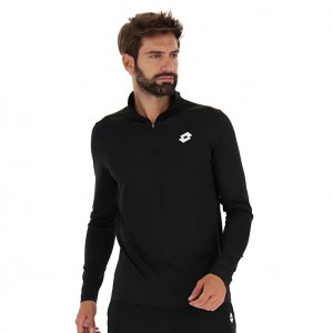 Men Lotto Msp Hz Sweatshirts Black | 70943-YEBV