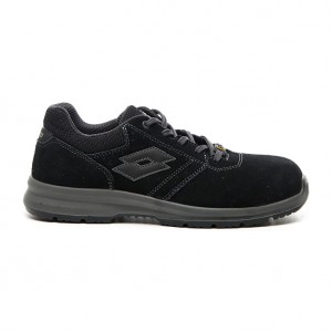 Men Lotto Race 401 Esd S1p Sd Safety Shoes Black | 69123-WOGB