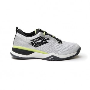 Men Lotto Raptor Hyperpulse 100 Cly Tennis Shoes White / Black / Green | 21630-HMGZ