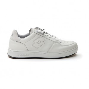 Men Lotto Signature Low Leggenda White | 62104-HCIU