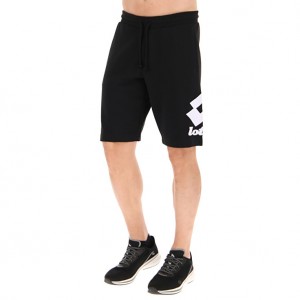 Men Lotto Smart Iii Bermuda Shorts Black | 18632-OQBC