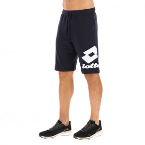 Men Lotto Smart Iii Bermuda Shorts Navy / Blue | 74801-IGFE