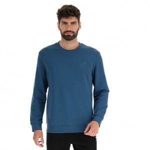 Men Lotto Smart Iii Rn Sweatshirts Blue | 72653-JXHG