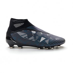 Men Lotto Solista 100 Iv Gravity Fg Soccer Shoes Black / Grey | 21074-HPCJ