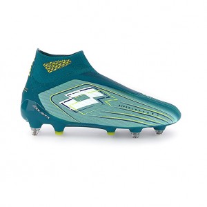 Men Lotto Solista 100 Vii Gravity Sgx Soccer Shoes Blue | 38925-VFMB