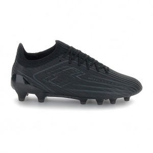 Men Lotto Solista 200 Viii Fg Soccer Shoes Black | 03745-IMVP