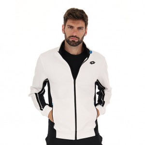 Men Lotto Squadra Ii Jackets White / Black | 25091-YKEB