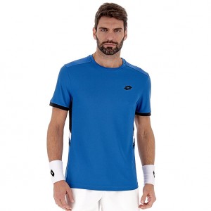 Men Lotto Squadra Iii T-shirts Blue | 84923-UAVC