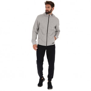 Men Lotto Suit Diamond Vi Mel Tracksuits Grey / Black | 31625-DWML