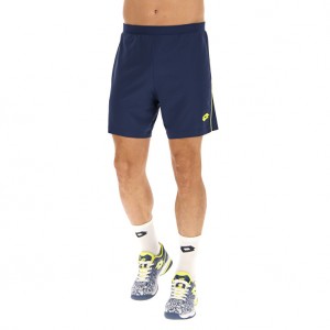Men Lotto Superrapida V Shorts Dark / Blue / Yellow | 45967-FDNI