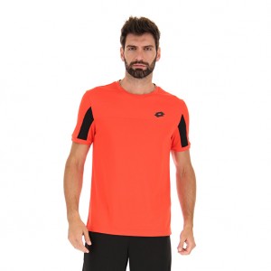 Men Lotto Superrapida Vi 1 T-shirts Orange | 76941-FHOZ
