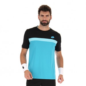 Men Lotto Superrapida Vi 2 T-shirts Blue | 75891-YPVX