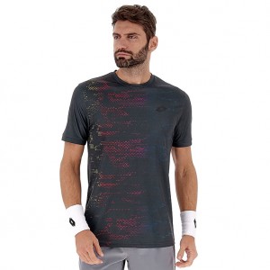 Men Lotto Superrapida Vii T-shirts Grey | 23679-XVEO