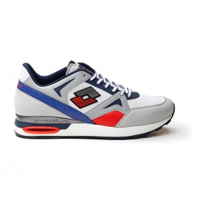 Men Lotto Synpulse '93 Ii Amf Sneakers White / Blue / Red | 36840-WHSN