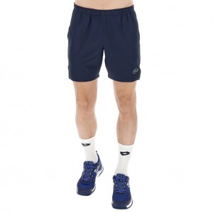 Men Lotto Tech I7 Shorts Navy / Blue | 16492-FKCR