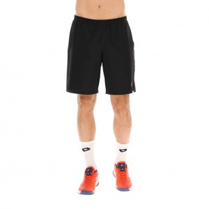 Men Lotto Tech I9 Shorts Black | 43805-GXEA
