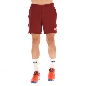 Men Lotto Tech I - D17 Shorts Brown / Red | 02786-BFZG
