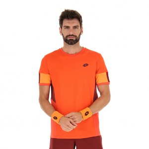 Men Lotto Tech I - D1 T-shirts Red | 15678-ASPK
