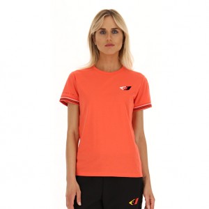 Women Lotto Athletica Classic W V T-shirts Coral | 67805-XMDA