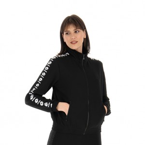 Women Lotto Athletica Icon W Fz Jackets Black | 41930-LNYH