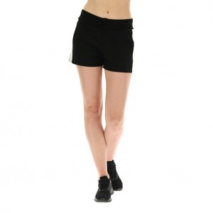 Women Lotto Dinamico W Iv Ft Shorts Black | 82654-EBTM